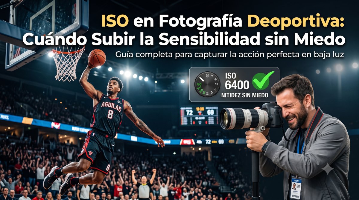 ISO en Fotografía Deportiva: Cuándo Subir la Sensibilidad sin Miedo